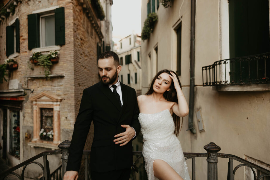 Bride and Groom Photo session in Venice, Italy